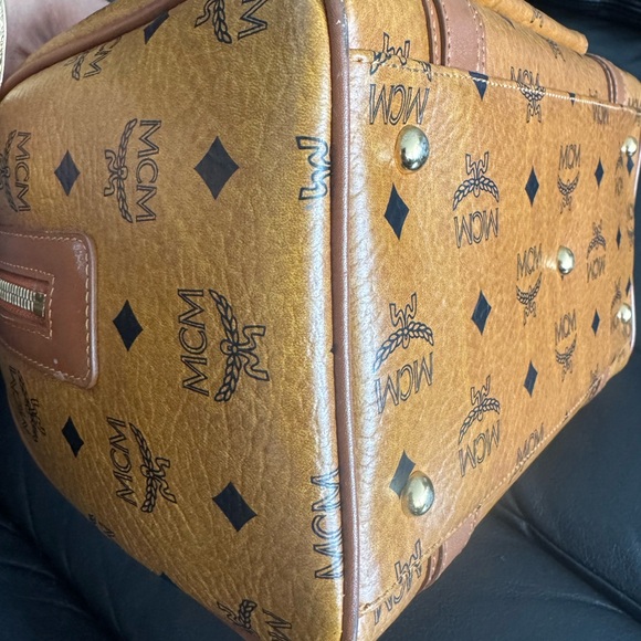 MCM Cognac Visetos Satchel - Picture 10 of 16